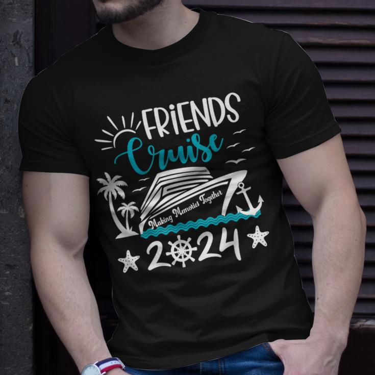 Friends Cruise 2024 Matching Vacation Group Trip Party Girls T-Shirt Gifts for Him