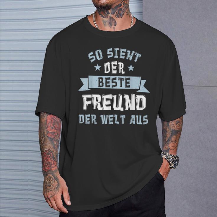 Friends So Sieht Der Beste Freund Der Welt Aus S T-Shirt Geschenke für Ihn