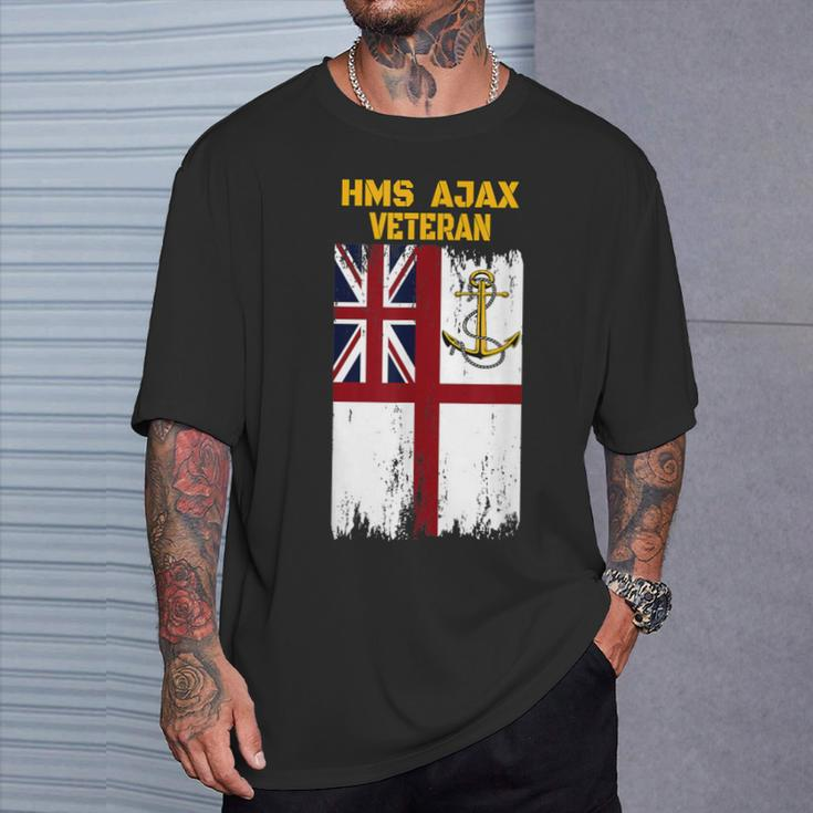 Frigate Hms Ajax F114 Warship Veterans Day Father Grandpa T-Shirt Gifts for Him