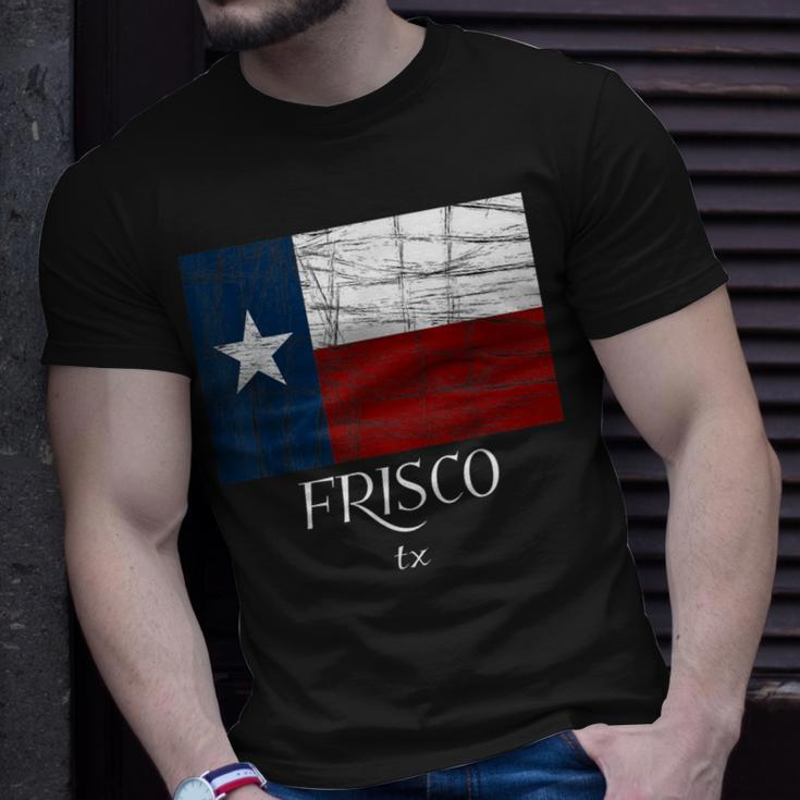 Frisco Tx Texas Flag City State T-Shirt Gifts for Him