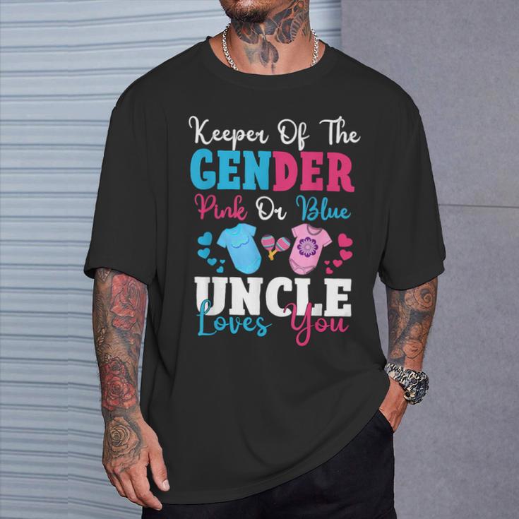 Baby Shower Uncle Mexican Gender Reveal Cinco De Mayo T-Shirt Gifts for Him