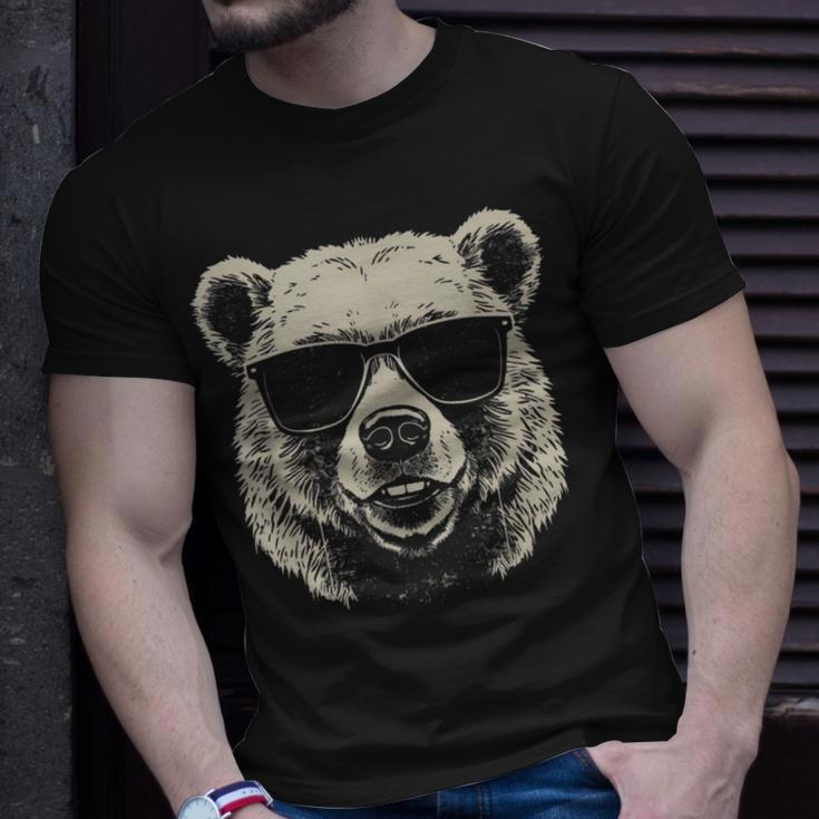 Bear Cool Stencil Punk Rock T-Shirt Gifts for Him