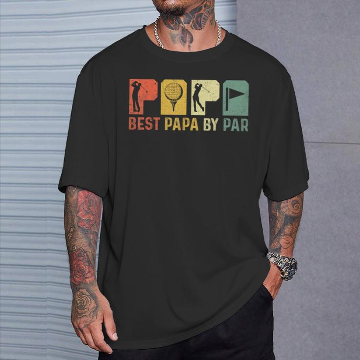 Best Papa By Par Father's Day Golf Grandpa T-Shirt Gifts for Him