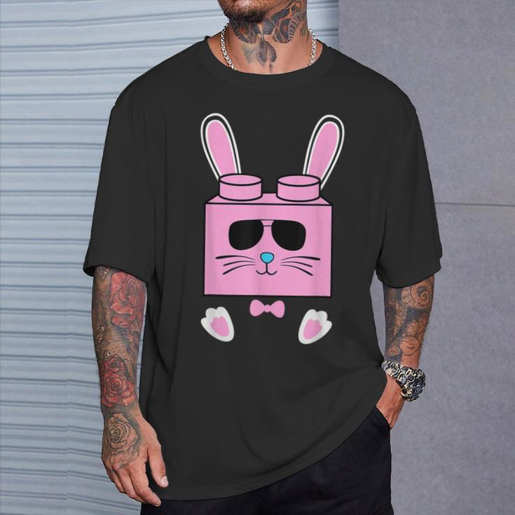 Brick Rabbit Building Blocks Easter Day Master Builder T-Shirt Gifts for Him