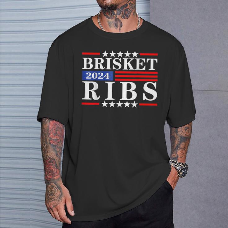 Brisket Ribs Brisket Ribs 2024 T-Shirt Gifts for Him