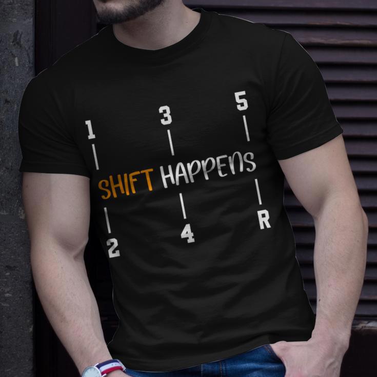 Car Lovers Car Gear Handle Shift Happens Oh Shift T-Shirt Gifts for Him