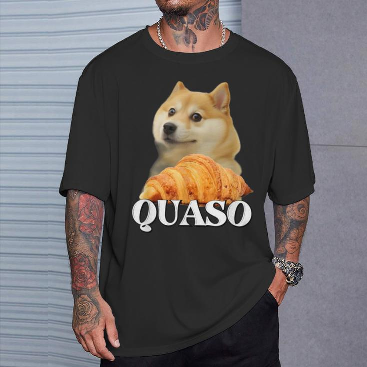 Croissant Quaso Meme Croissant Dog Meme T-Shirt Geschenke für Ihn