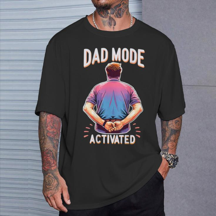 Dad Mode Activated Quote Best Dad Ever Father's Day T-Shirt Gifts for Him