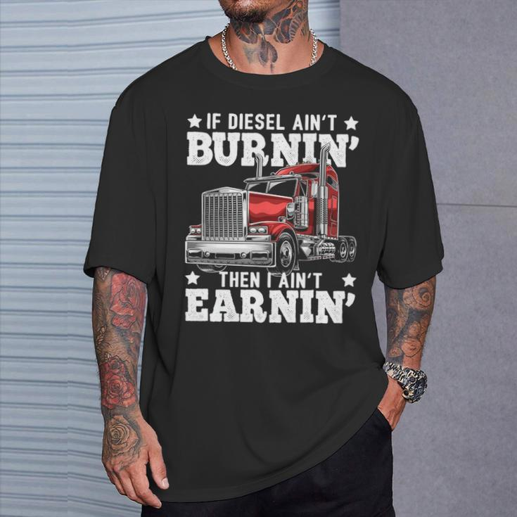 Diesel Trucker Big Rig Semi Trailer Truck Driver T-Shirt Gifts for Him