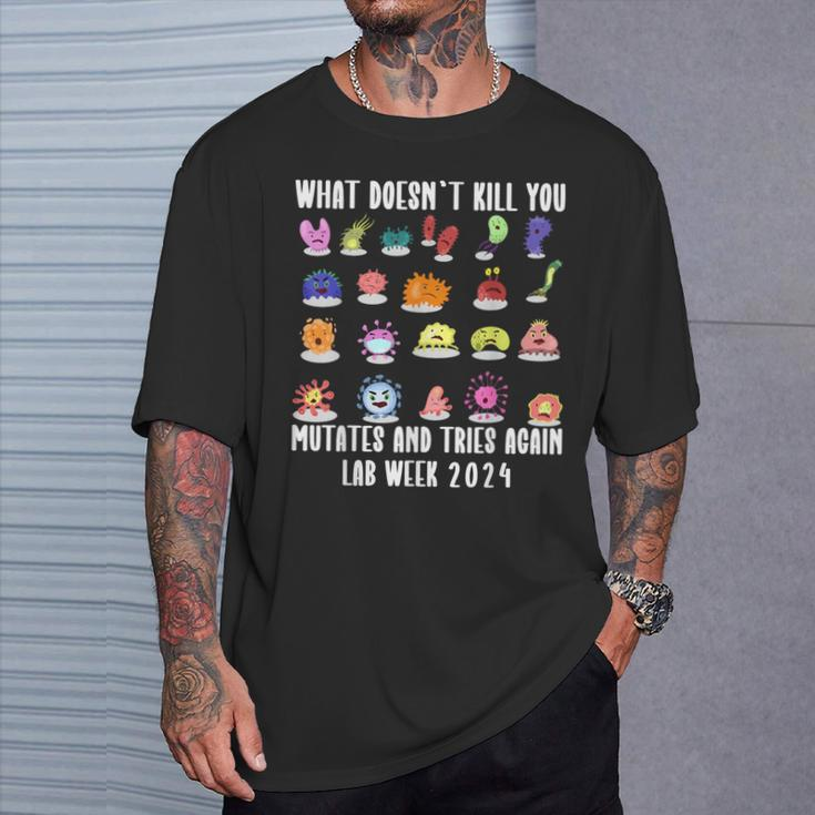 What Doesn't Kill You Mutates Biology Lab Week 2024 T-Shirt Gifts for Him