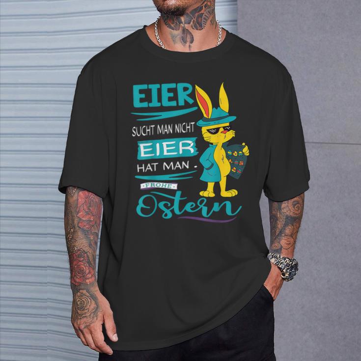 Easter Bunny Frohe Ostern Rabbit Easter Eggs Search Man T-Shirt Geschenke für Ihn