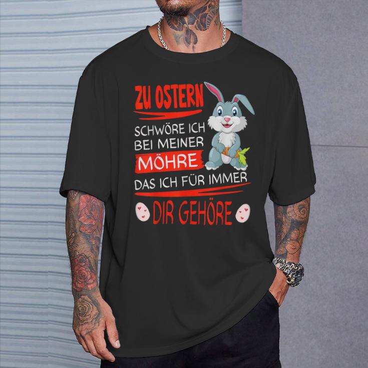 With Easter Bunny Zu Ostern Das Ich Für Immer Dir Gehörre T-Shirt Geschenke für Ihn