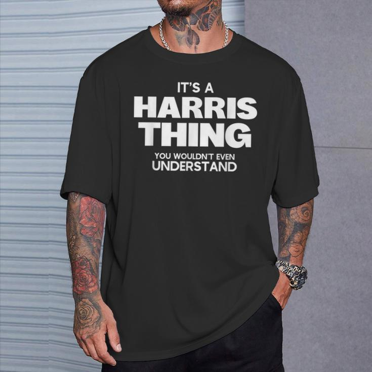 Family Reunion It's A Harris Thing Family Name T-Shirt Gifts for Him