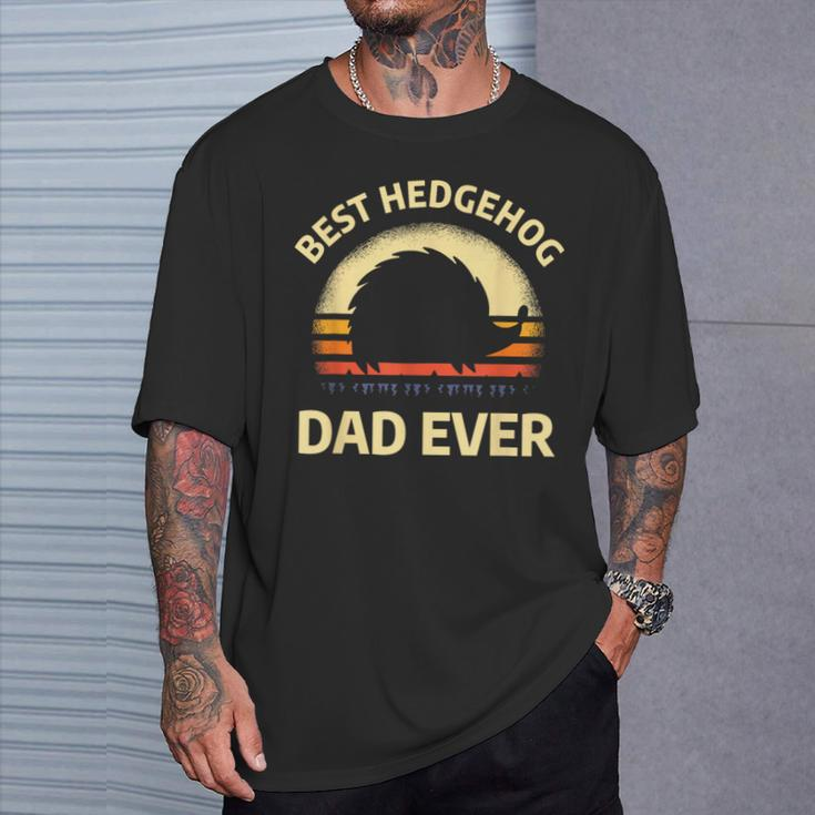 Hedgehogs Pet Animal Quote For A Hedgehog Lover Dad T-Shirt Gifts for Him