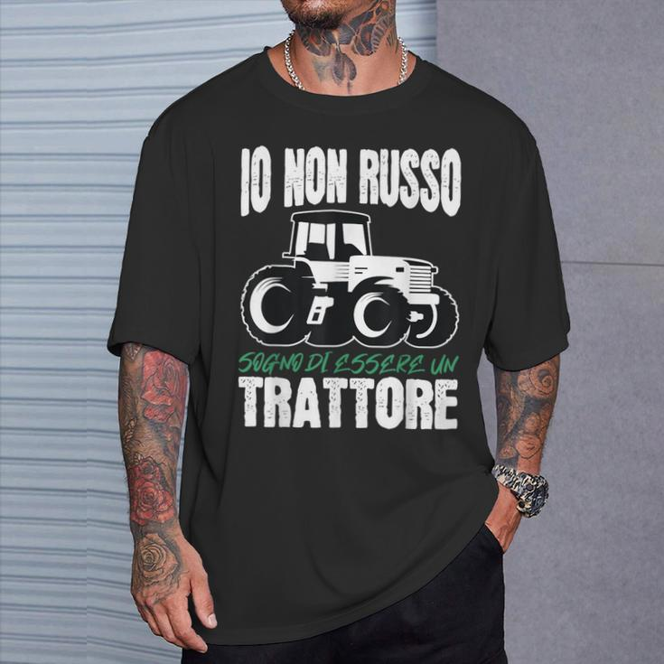 Italian Tractor Saying For Farmers T-Shirt Gifts for Him
