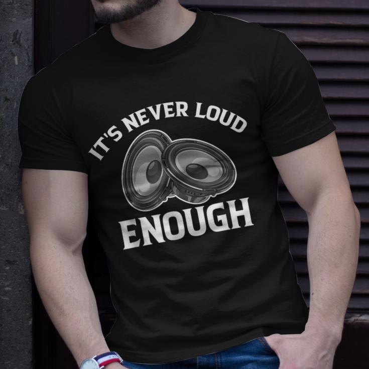 It's Never Loud Enough Car Audio Lovers Vintage T-Shirt Gifts for Him