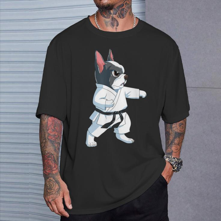 Karate French Bulldog Frenchie T-Shirt Gifts for Him
