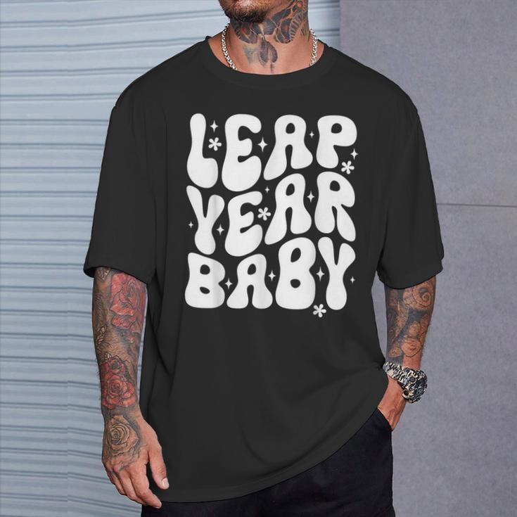 Leap Year Baby Born On February 29 Leap Day Birthday T-Shirt Gifts for Him