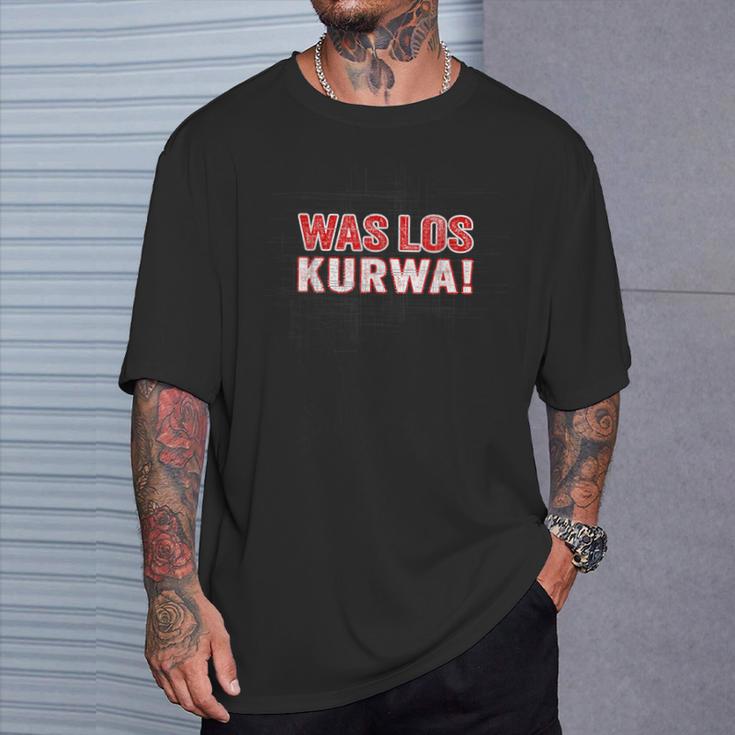 Was Los Kurwa For Proud Poland T-Shirt Geschenke für Ihn