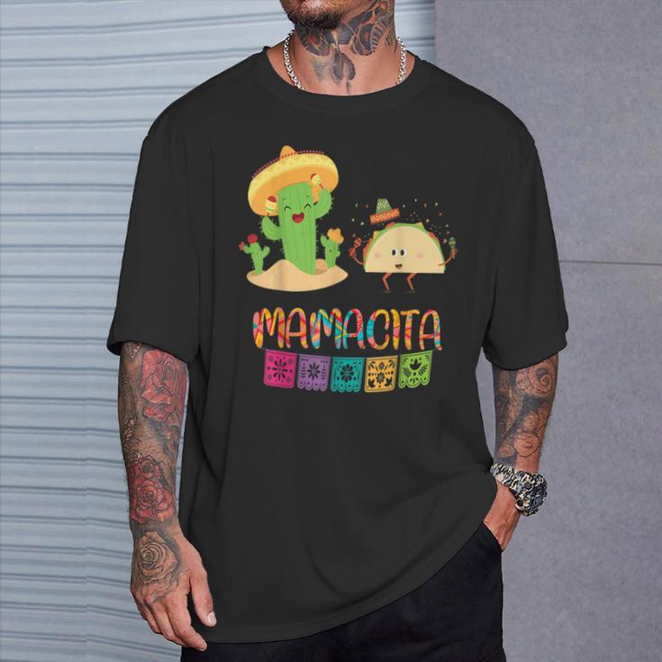 Mexican Fiesta Cinco De Mayo Mamacita Tacos Cactus T-Shirt Gifts for Him