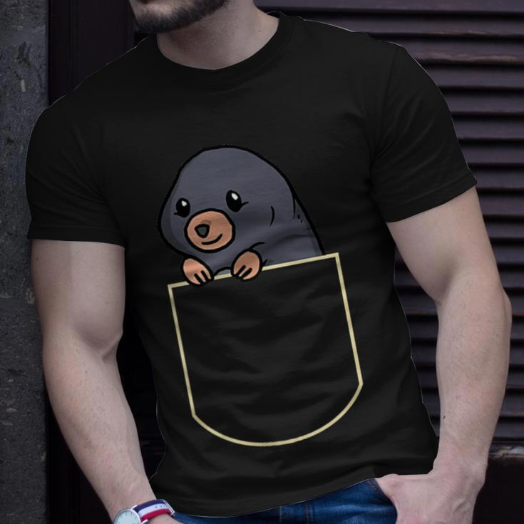 Mole In Chest Pocket Mole Pocket T-Shirt Gifts for Him