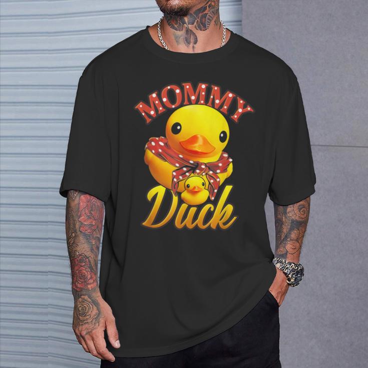 Mommy Duck Mama Mother Rubber Duck Mom T-Shirt Gifts for Him