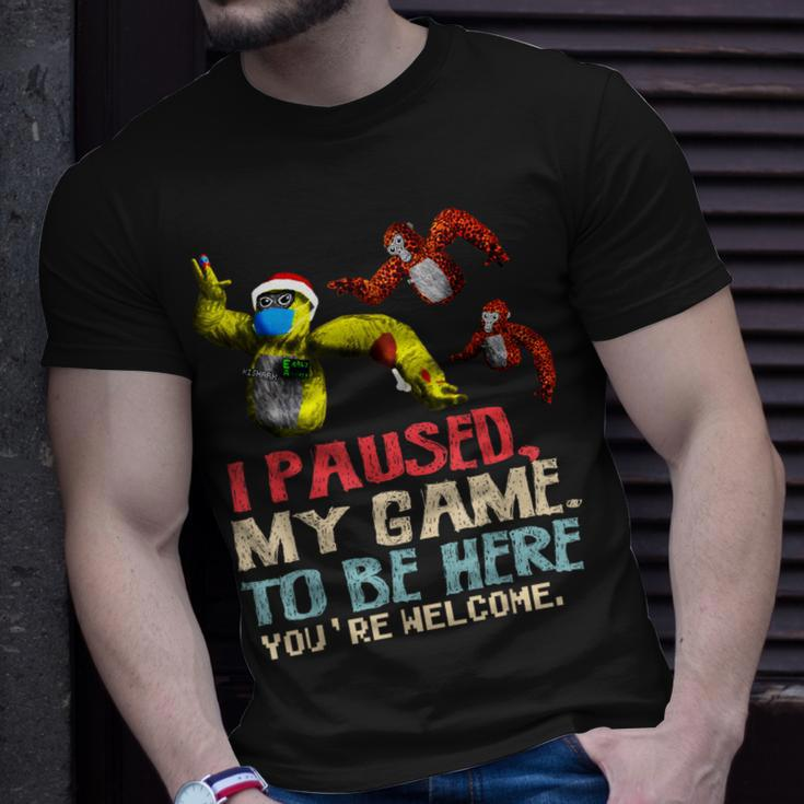 Monke Tag Gorilla Birthday Decorations Vr Gamer T-Shirt Gifts for Him