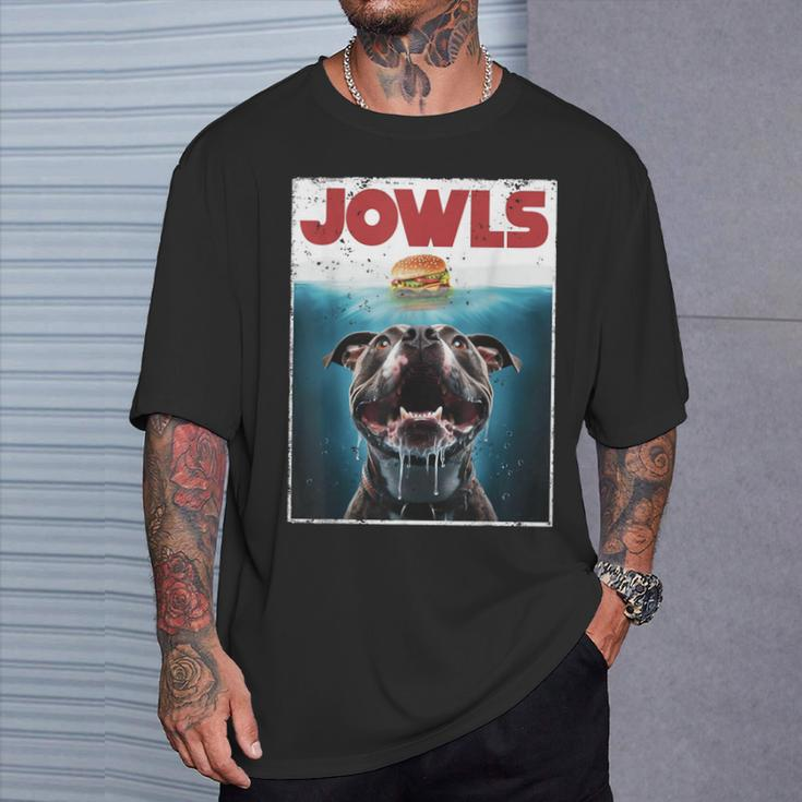 Pittie Pitbull Pit Bull Jowls Burger Bully Dog Mom T-Shirt Gifts for Him
