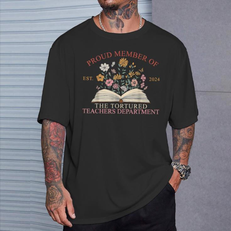 Proud Member Of The Tortured Teachers Department T-Shirt Gifts for Him