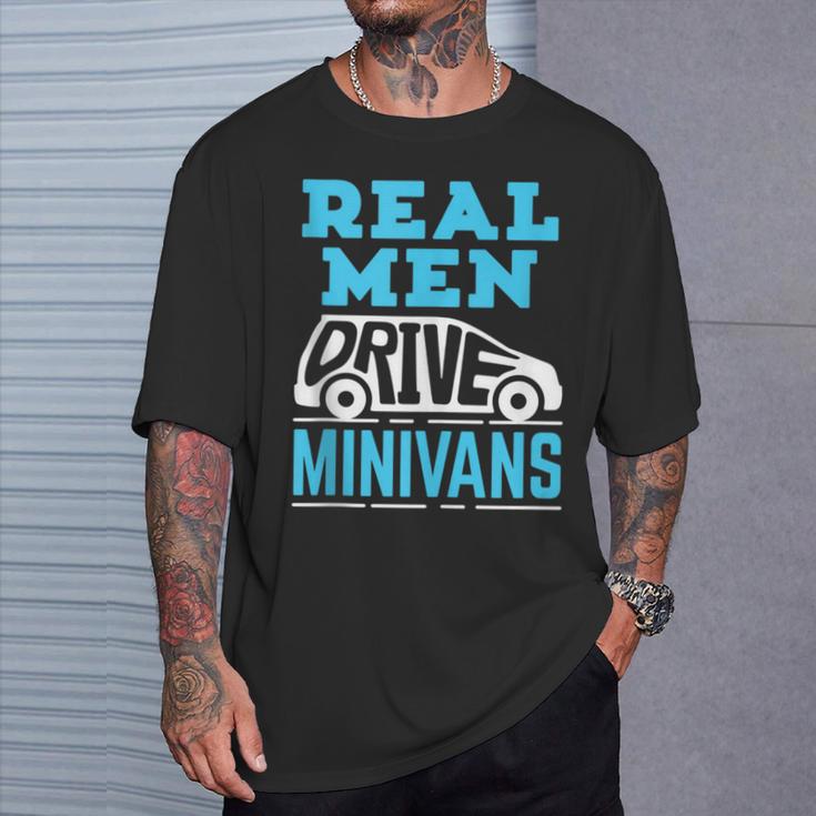 Real Drive Minivans Graphic Van Father's Day T-Shirt Gifts for Him