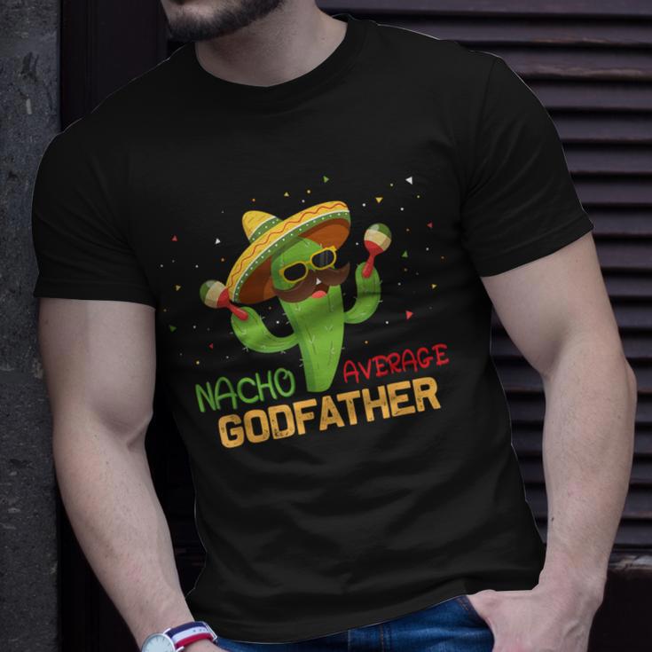 Saying Nacho Average Godfather Humor Mexican Men T-Shirt Gifts for Him