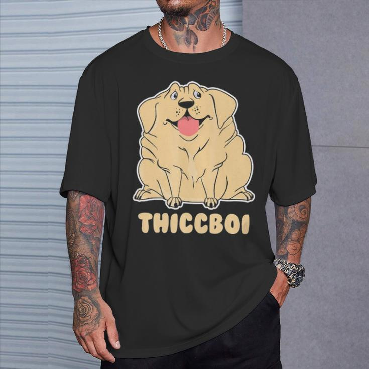 Thicc Boi LabradorHilarious Fat Dog T-Shirt Gifts for Him