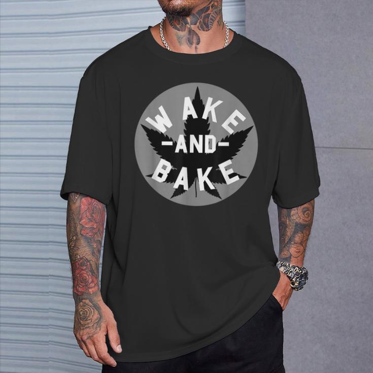 Wake And Bake Pot LeafMarijuana T-Shirt Gifts for Him