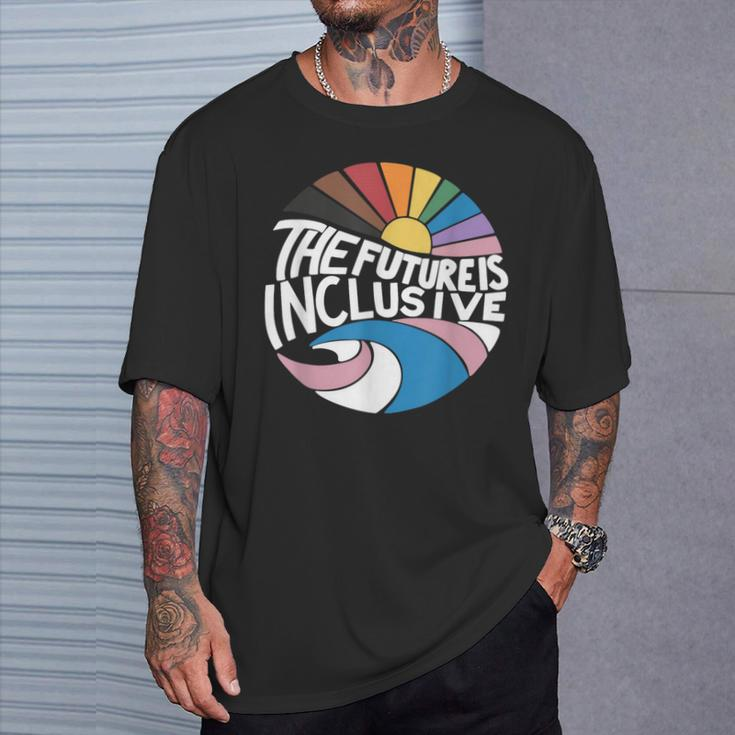 The Future Is Inclusive Lgbt Pride Month Flag Rainbow T-Shirt Gifts for Him