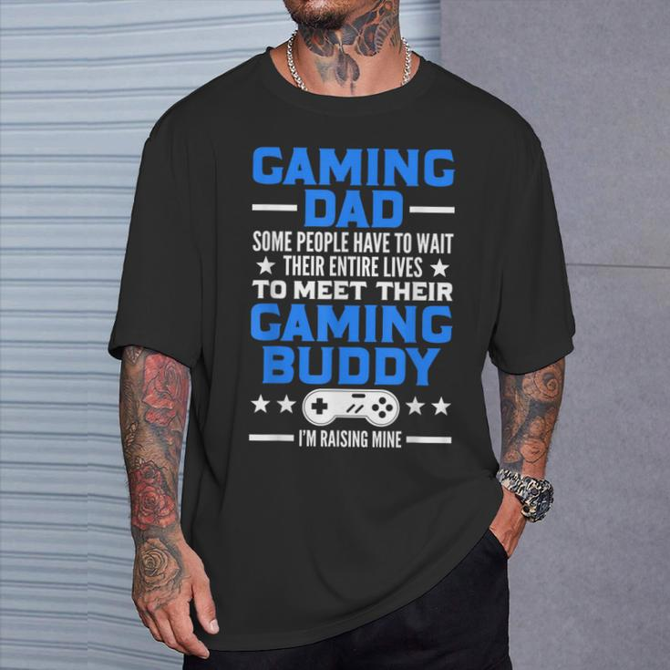 Gamer Fathers Day Video Games Gaming Dad Gaming T-Shirt Gifts for Him