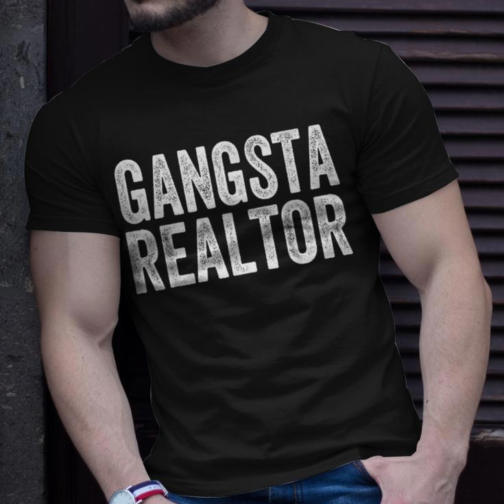 Gangsta Realtor Broker Real Estate Agent T-Shirt Gifts for Him