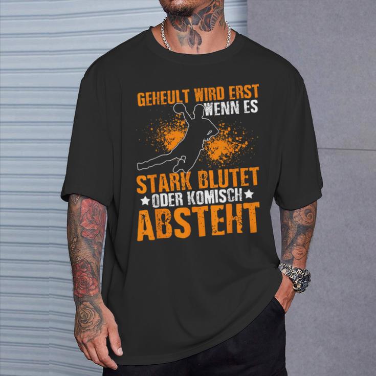 Geheult Wird Erst Wenn Es Stark Blutet Oder Komisch Absteht T-Shirt Geschenke für Ihn