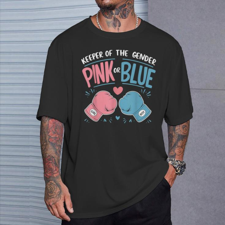 Gender Reveal Party Keeper Of Gender Boxing T-Shirt Gifts for Him