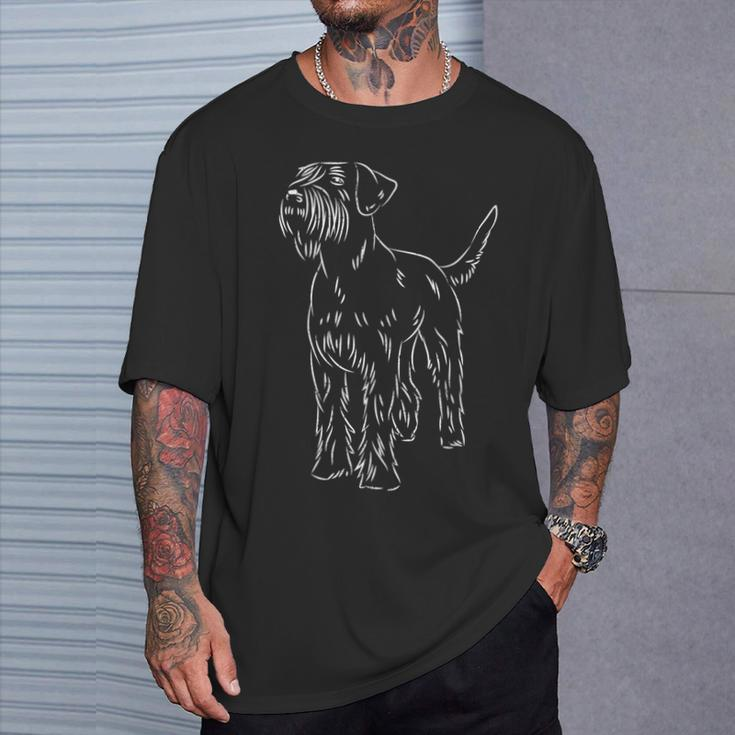 Giant Schnauzer Giant Schnauzer Vintage Retro Dog T-Shirt Geschenke für Ihn