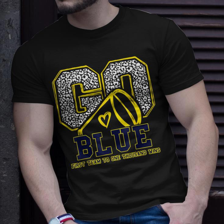 Go Blue First Team To One Thousand Wins T-Shirt Gifts for Him