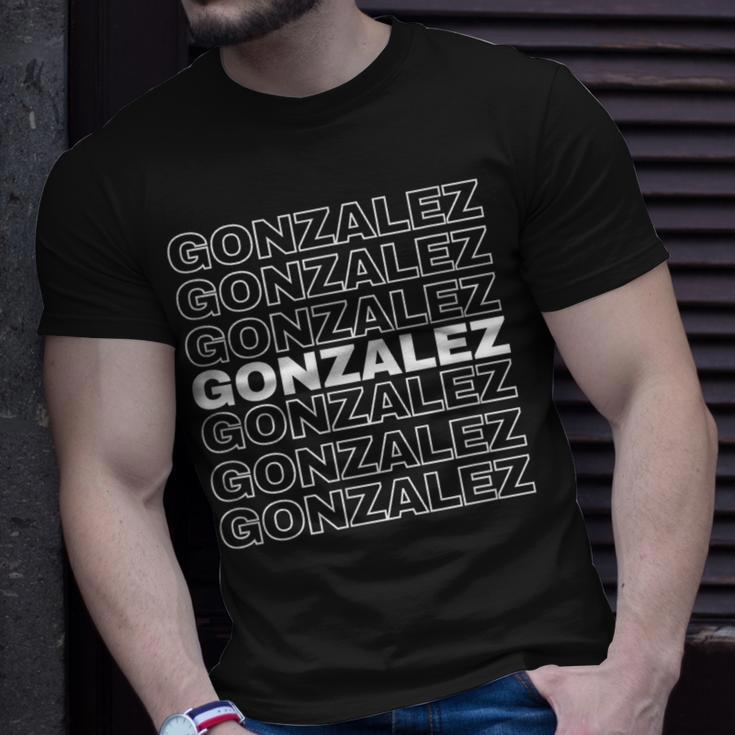 Gonzalez Proud Family Retro Reunion Last Name Surname T-Shirt Gifts for Him