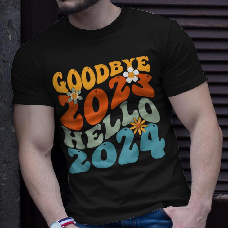 Goodbye 2023 Hello 2024 Happy New Year T-Shirt Gifts for Him