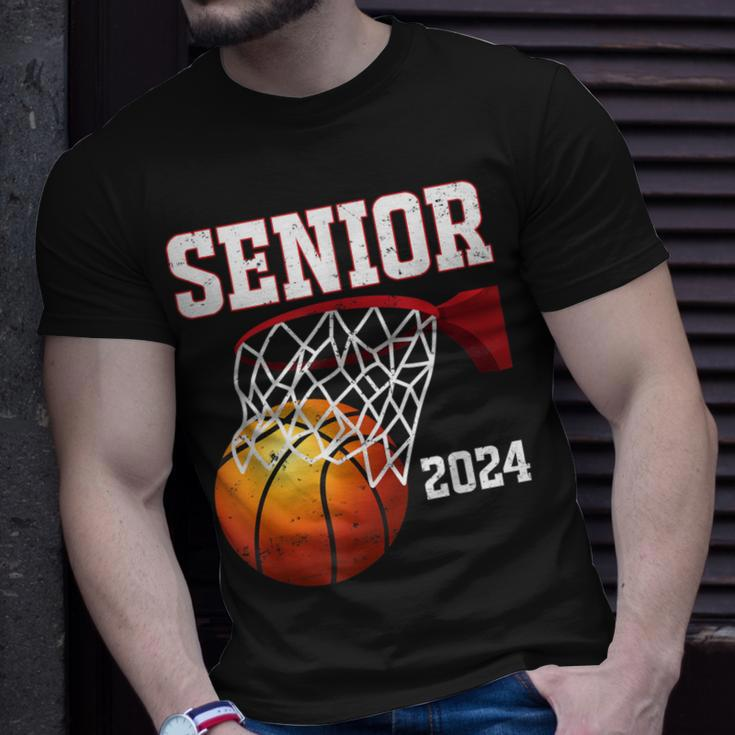 Graduate Senior Class Of 2024 Basketball Player Graduation T-Shirt Gifts for Him