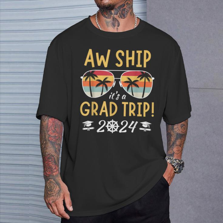 Graduation Trip Cruise 2024 Ship Senior Matching Cruise T-Shirt Gifts for Him
