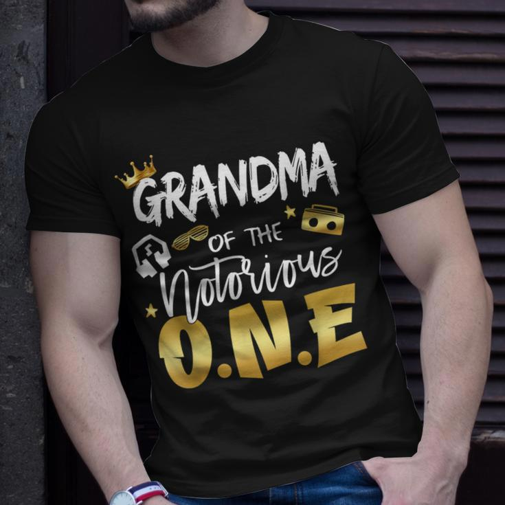 Grandma Of The Notorious One 1St Birthday School Hip Hop T-Shirt Gifts for Him