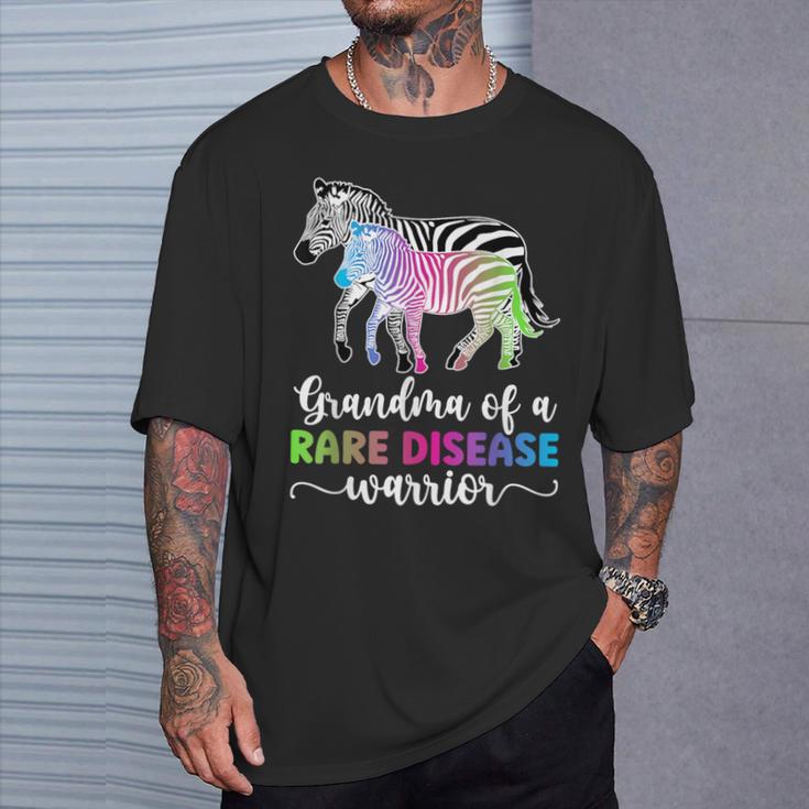 Grandma Of A Rare Disease Warrior Rare Disease Awareness T-Shirt Gifts for Him