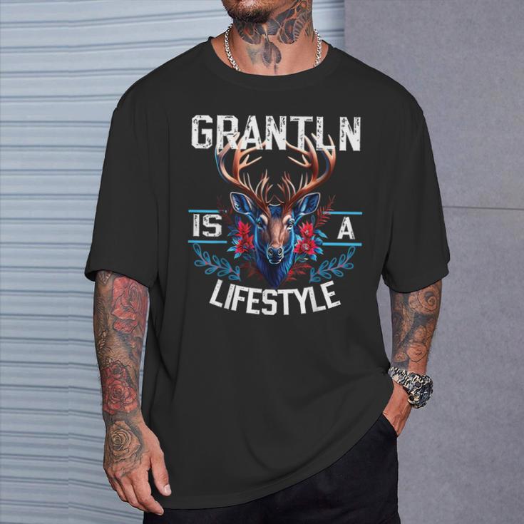 Grantln Is A Lifestyle Grantler Trachten Kostüm Oktoberfest T-Shirt Geschenke für Ihn