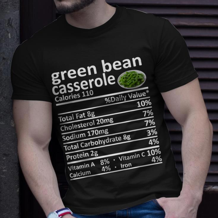 Green Bean Casserole Nutrition Food Facts Thanksgiving T-Shirt Gifts for Him