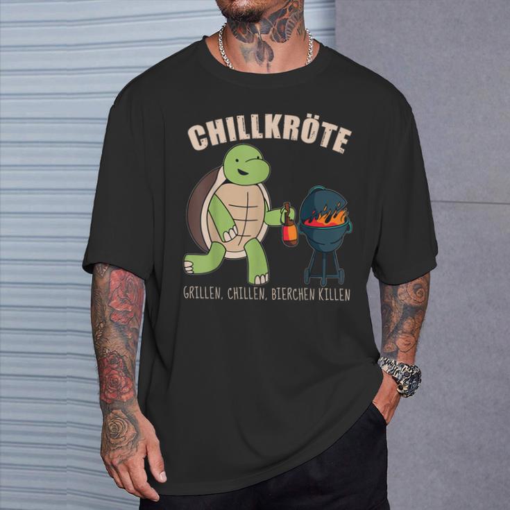 Grillen Chillen Bierchen Killen S T-Shirt Geschenke für Ihn