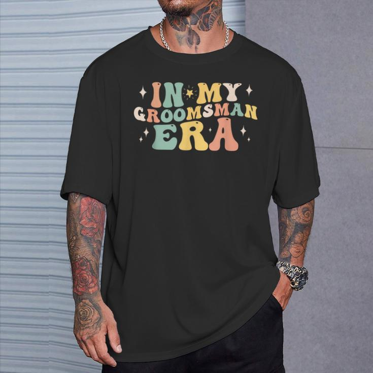In My Groomsman Era Groom Wedding Bachelor Party Best Man T-Shirt Gifts for Him